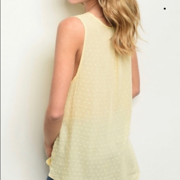 Yellow sleeveless top. S,M,L FINAL SALE MUST GO! - Picture 2 of 3